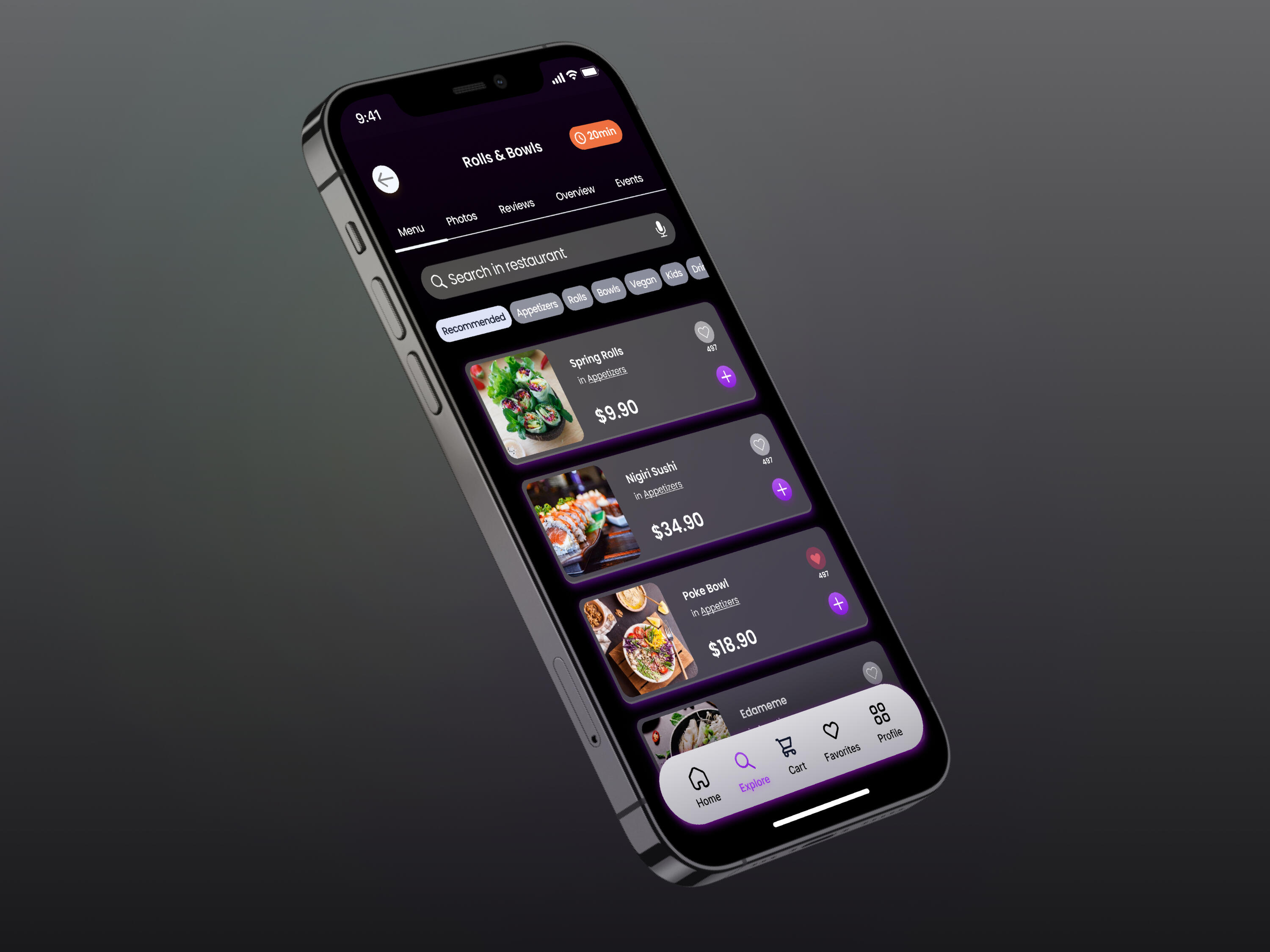 Treat • Health-Focused Food Ordering App