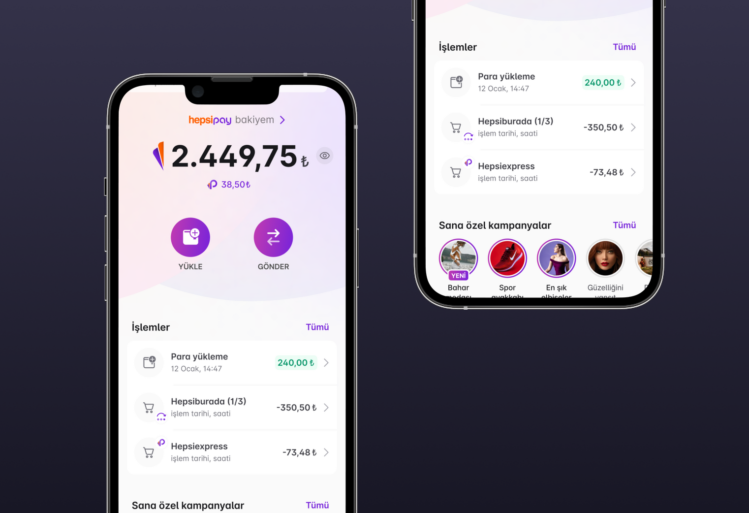 Fintech app various screens Fintech app various screens