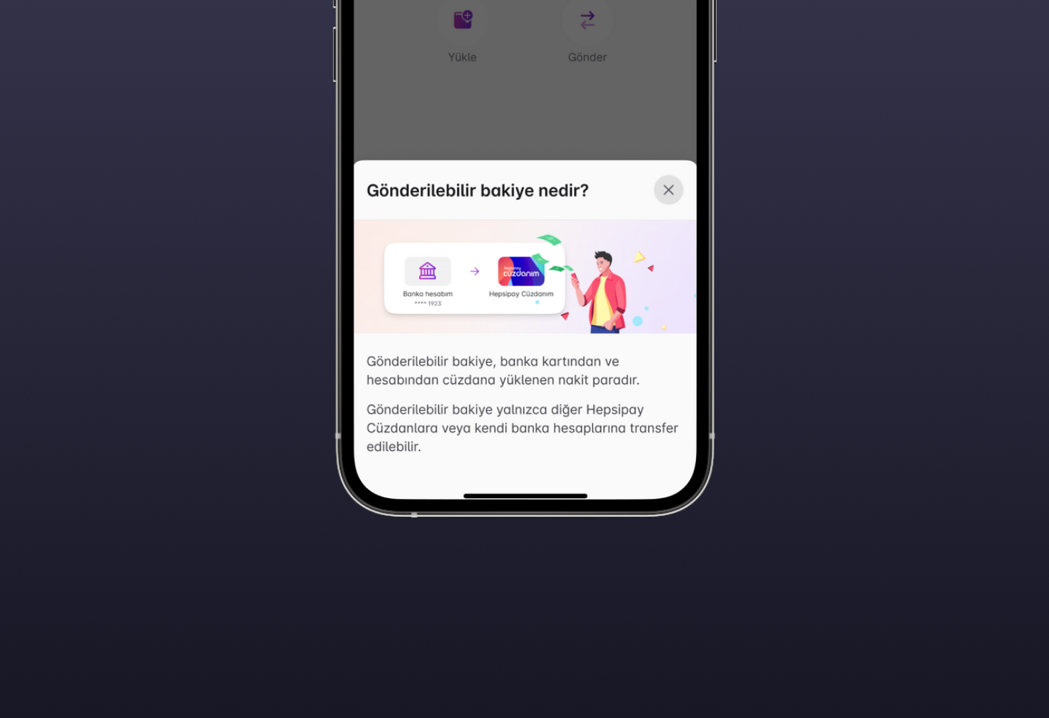 Fintech app money sending step Fintech app money sending step